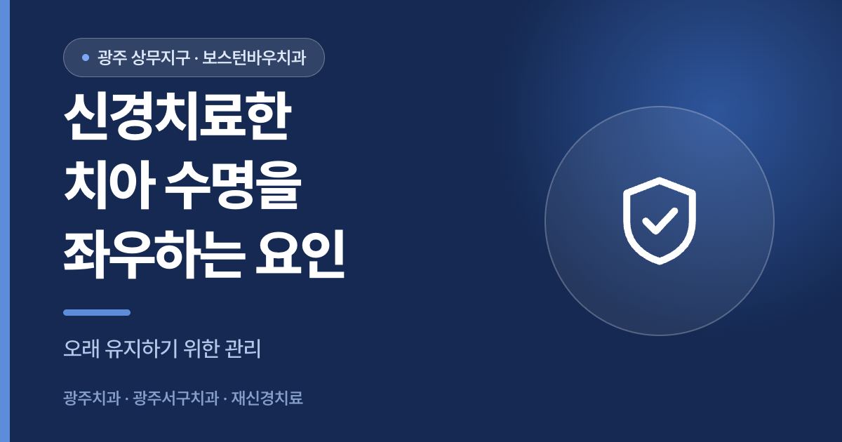 신경치료한 치아 수명을 좌우하는 관리 요인 안내 이미지