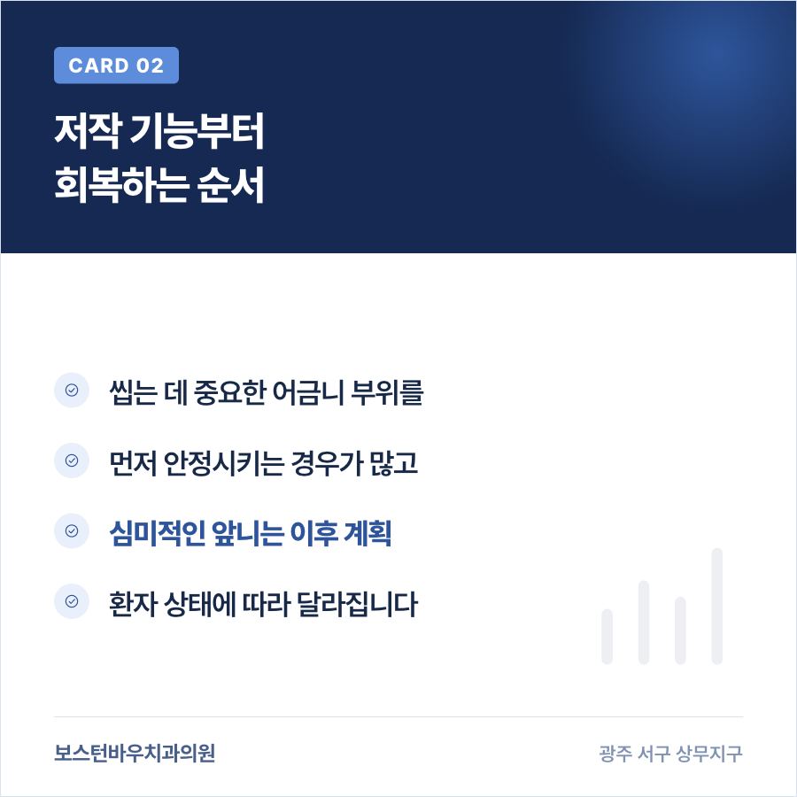 임플란트 식립 순서 기준 카드뉴스, 광주임플란트치과