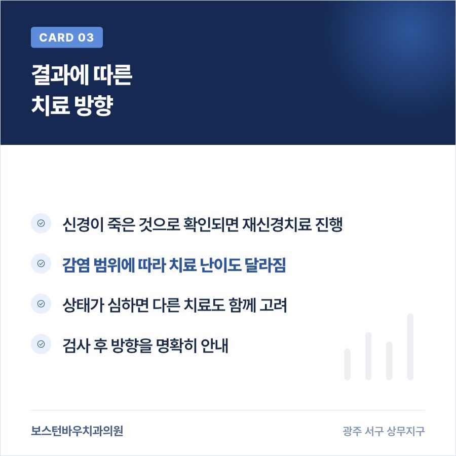 광주재신경치료 결과에 따른 치료 방향 카드뉴스